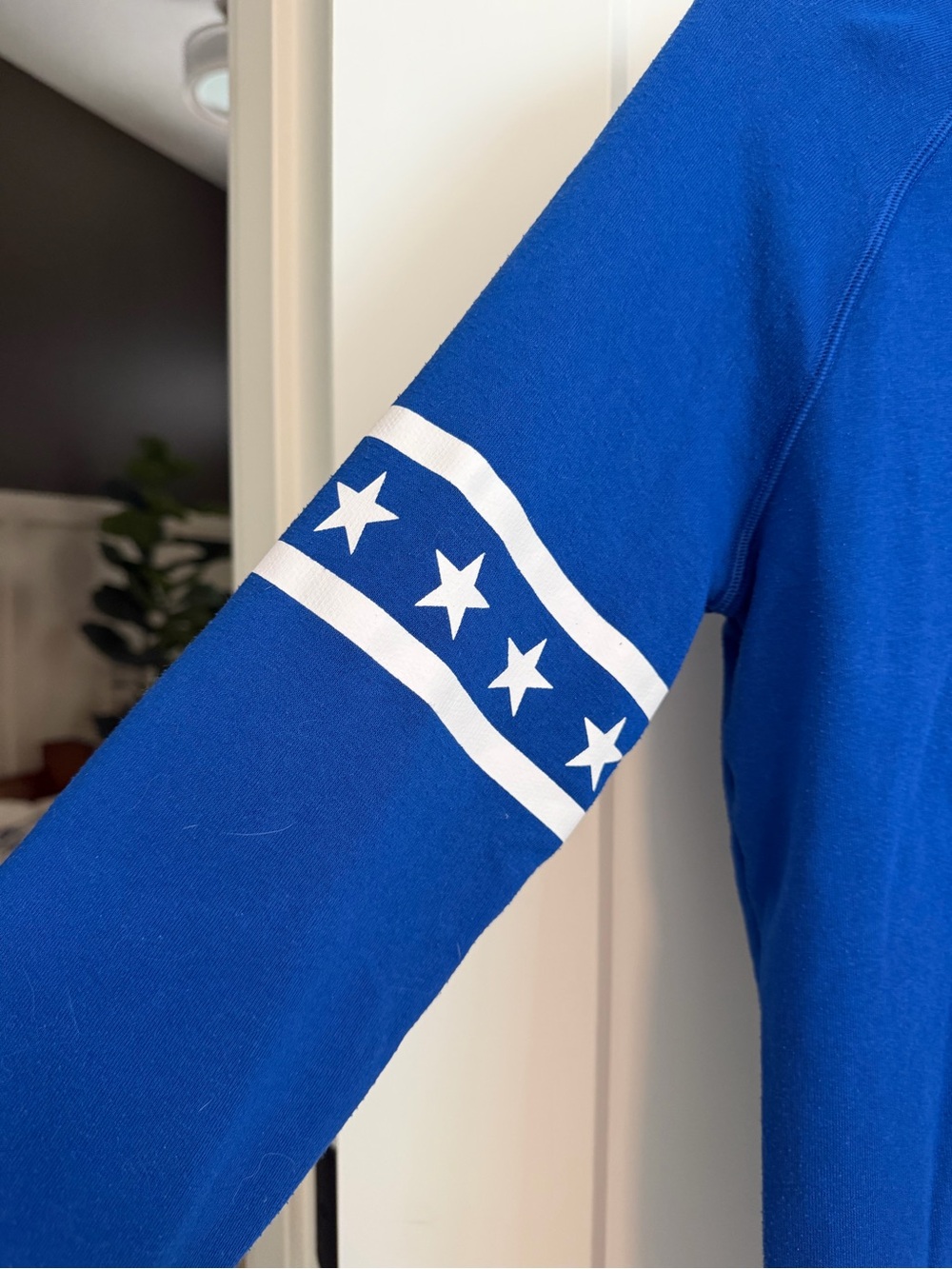 PINK Victoria Secret LA Dodgers Blue Half-Zip Sweatshirt - Picture 6 of 8